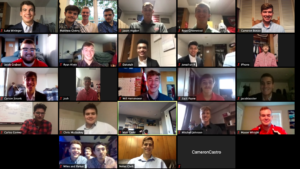 The 2020 Balanced Man Scholarship Recipients pictured here over Zoom!